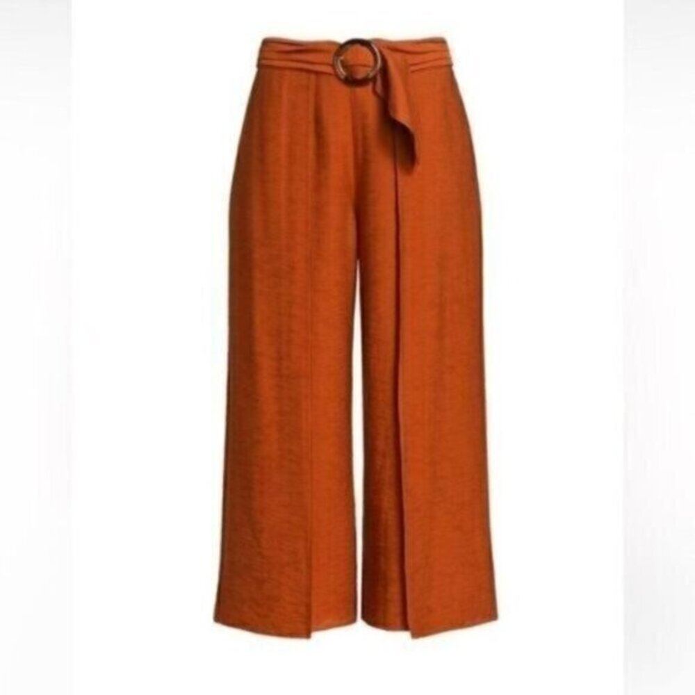 Joie Mairead Wide Leg Cropped Trouser Pants New
